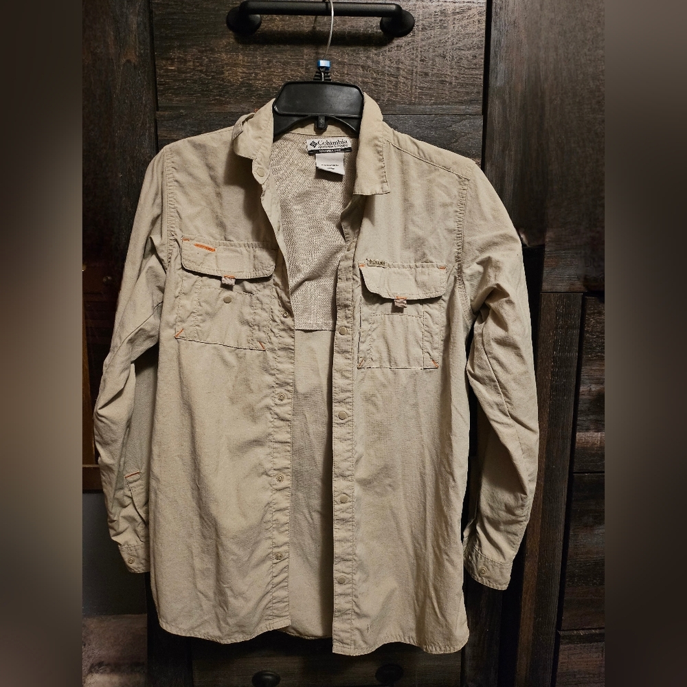 Columbia Boy's Beige Outdoor Shirt
